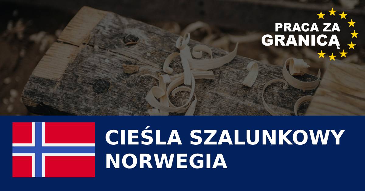 Praca cieśla szalunkowy Norwegia PzG