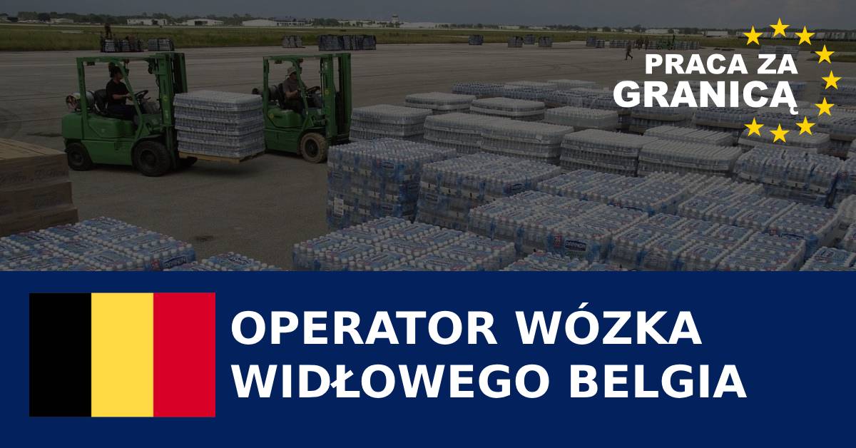 Belgia operator wózka widłowego