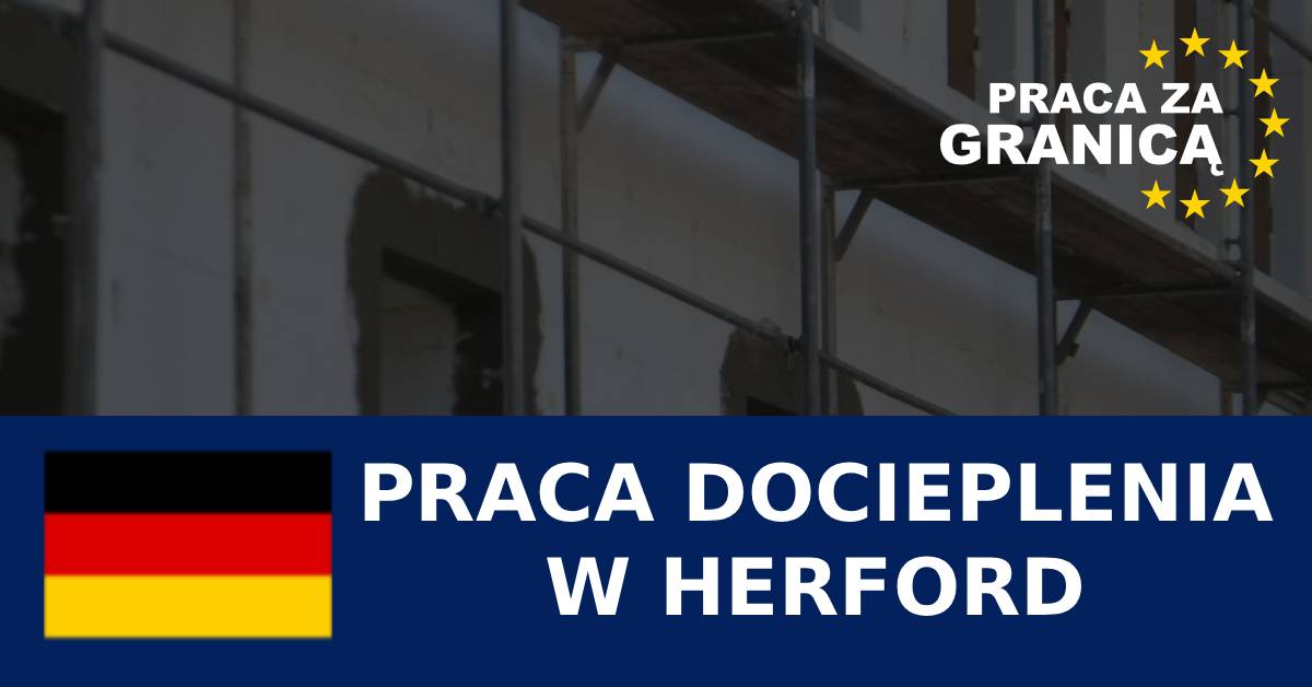 Praca docieplenia w Herford