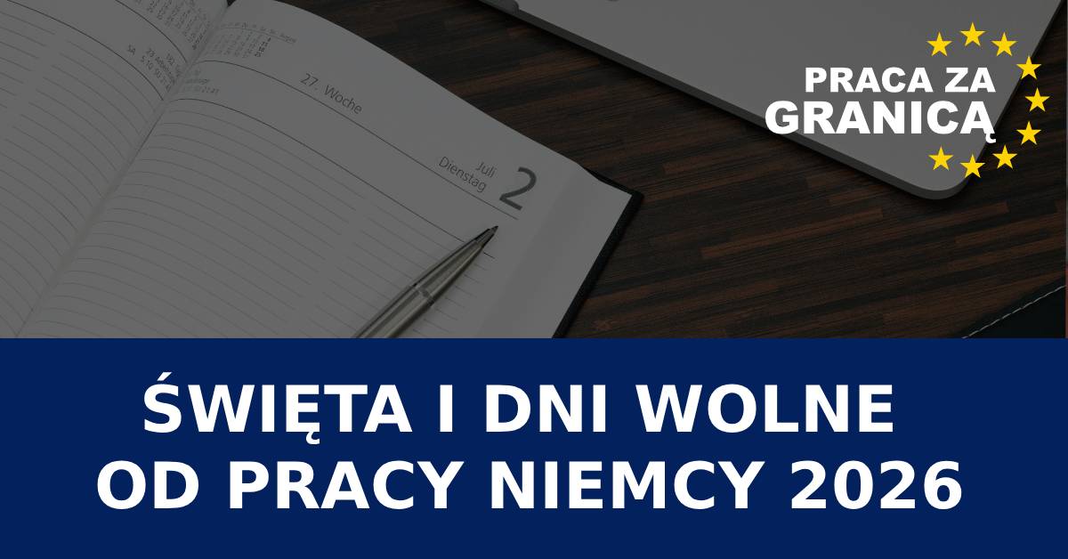 Święta w Niemczech 2026 - terminy PzG